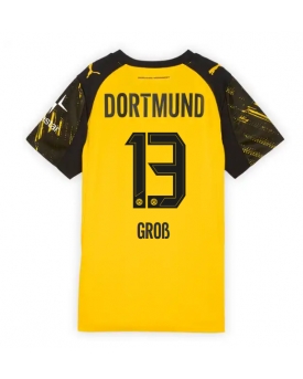 Billige Fotballdrakt Borussia Dortmund Pascal Gross #13 Replika Hjemmedrakt Dame 2025-26 Kortermet Billige Fotballdrakt Borussia Dortmund Pascal Gross #13 Replika Hjemmedrakt Dame 2025-26 Kortermet